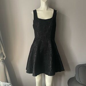 Diane Von Furstenberg Metallic Floral Dress